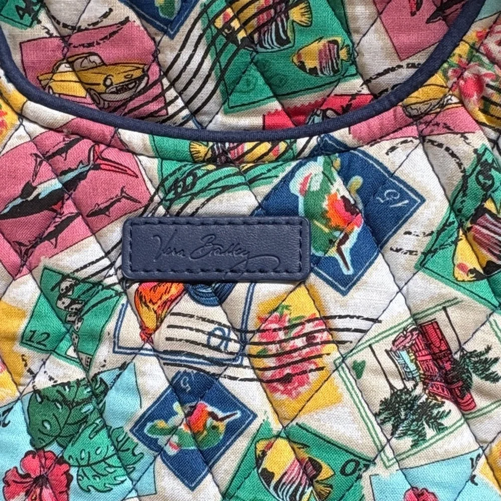 Vera Bradley Glenna bag in Cuban stamps - Picture 7 of 7